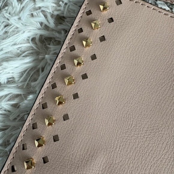 Michael Kors Studded Blush Pink Clutch NWOT - Picture 5 of 6